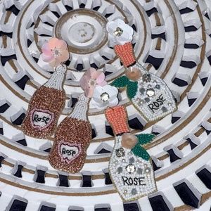 Embellished Seed Bead Earrings - 4 Pack